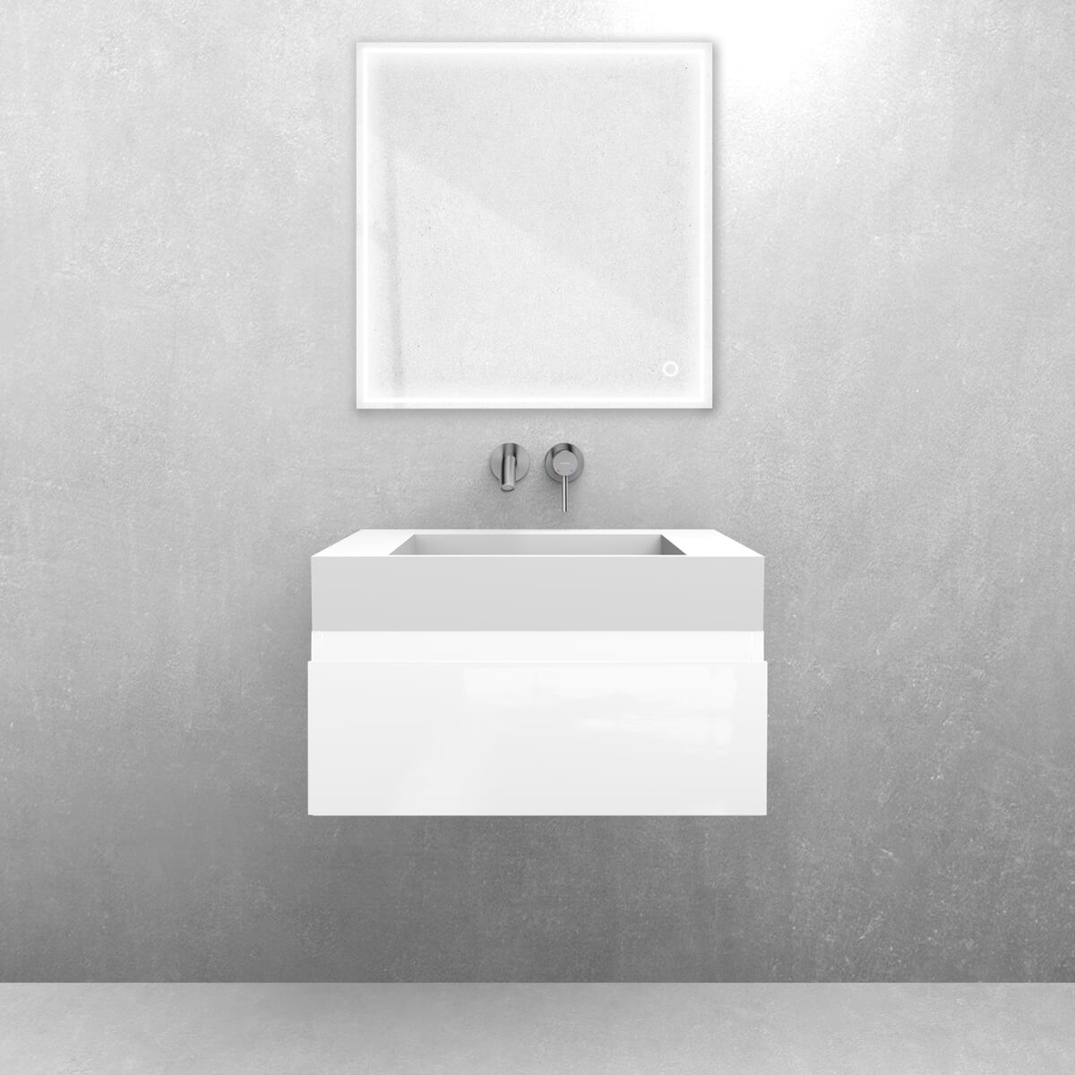 Set lavabo Oltens Stila 40000900, armoire Oltens Vernal 60009000
