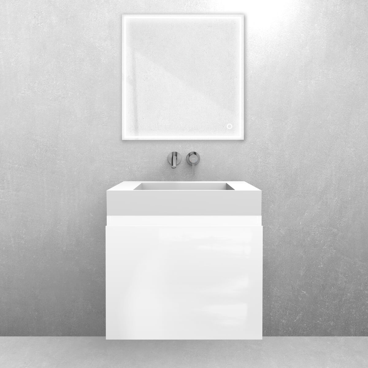 Set lavabo Oltens Stila 40000900, armoire Oltens Vernal 60013000
