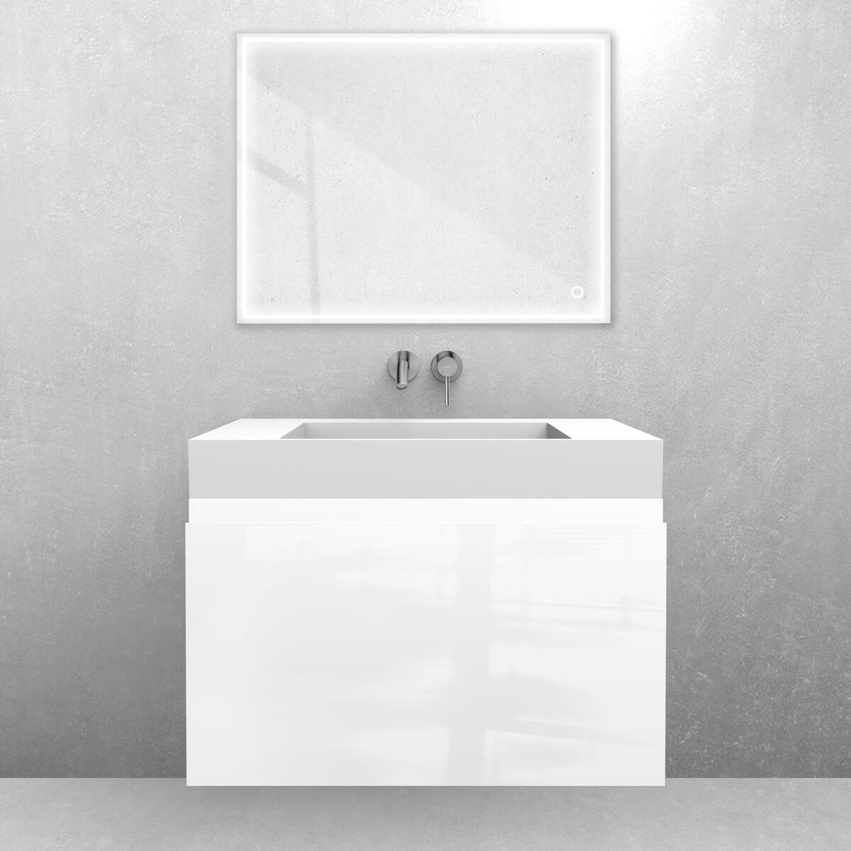 Set lavabo Oltens Stila 40001900, armoire Oltens Vernal 60014000
