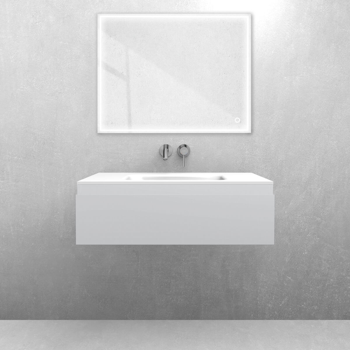 Set lavabo Oltens Kalla 40210000, armoire Oltens Vernal 60010700