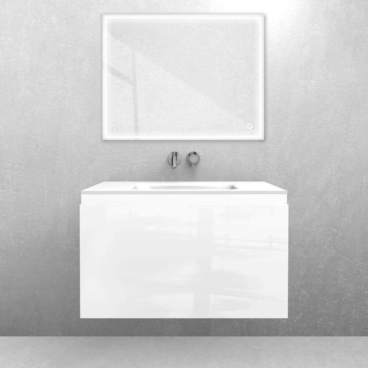Set lavabo Oltens Kalla 40210000, armoire Oltens Vernal 60014000