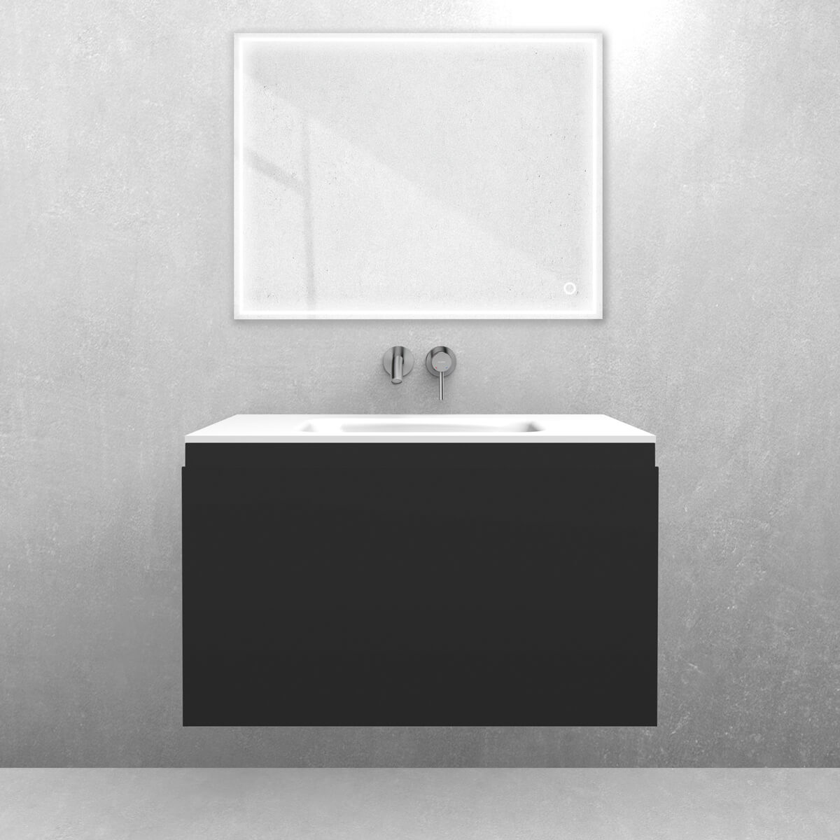 Set lavabo Oltens Kalla 40210000, armoire Oltens Vernal 60014300