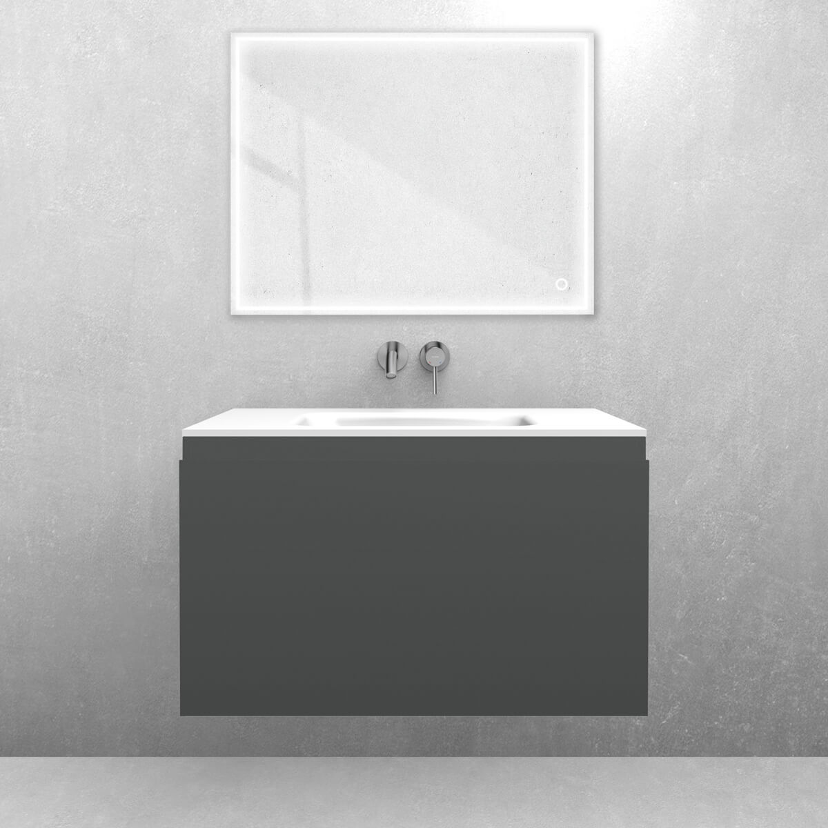 Set lavabo Oltens Kalla 40210000, armoire Oltens Vernal 60014400