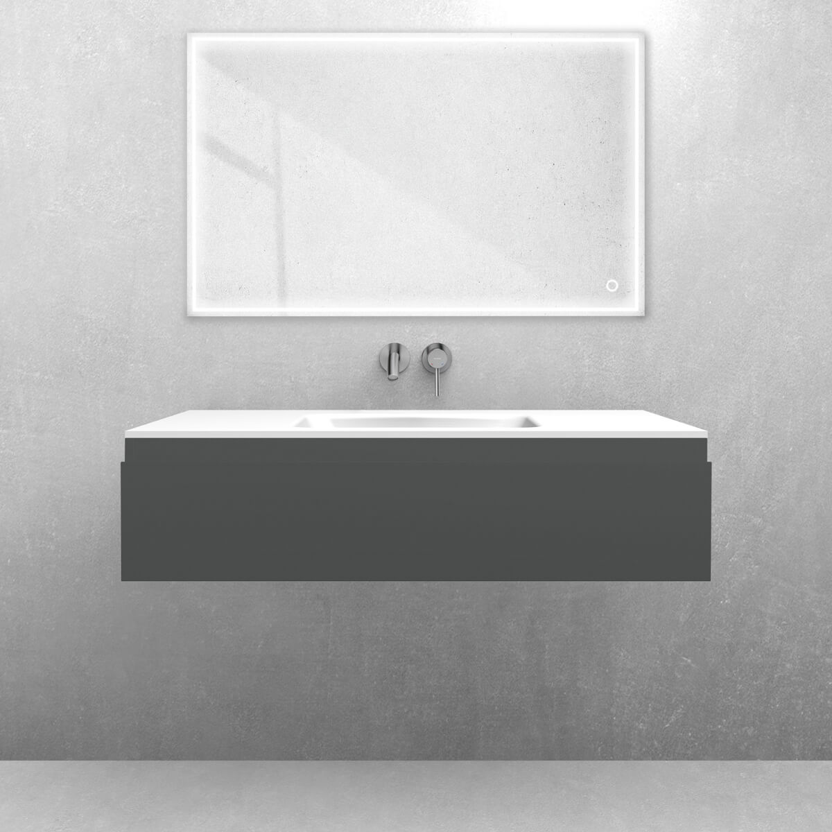 Set lavabo Oltens Kalla 40208000, armoire Oltens Vernal 60011400