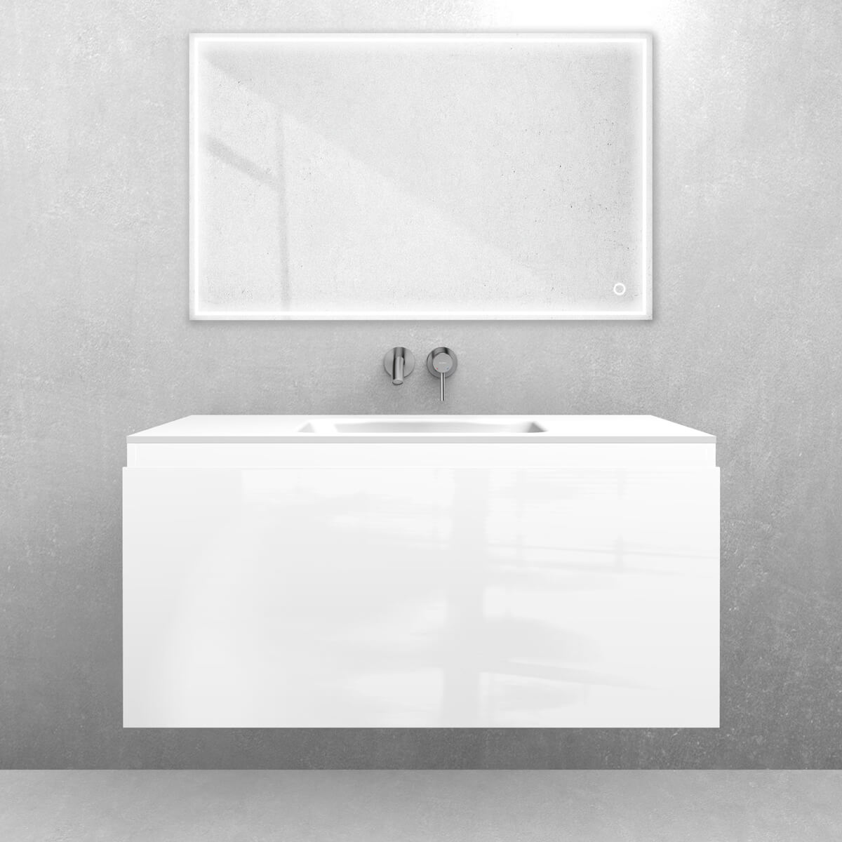 Set lavabo Oltens Kalla 40208000, armoire Oltens Vernal 60015000