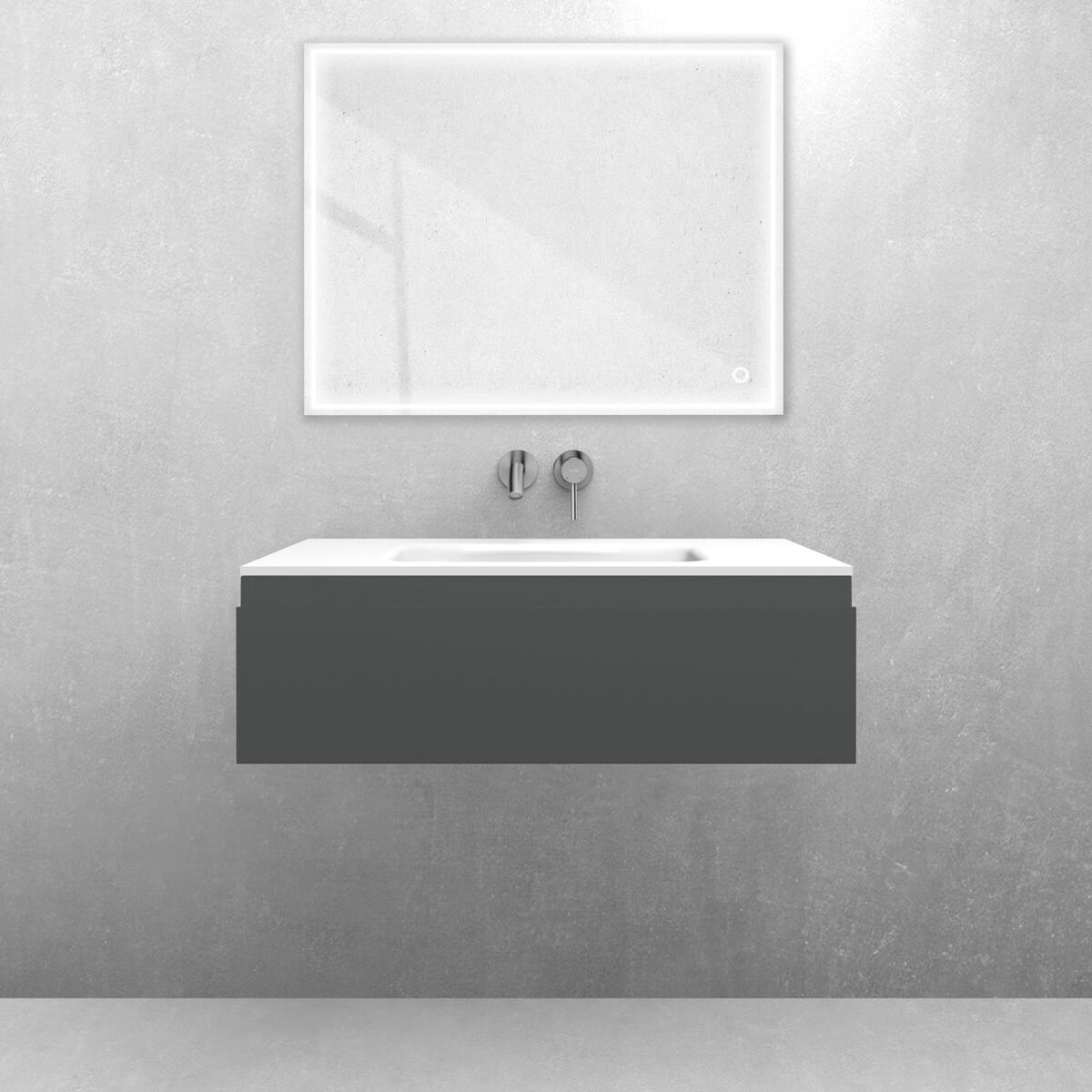 Set lavabo Oltens Kalla 40210900, armoire Oltens Vernal 60010400