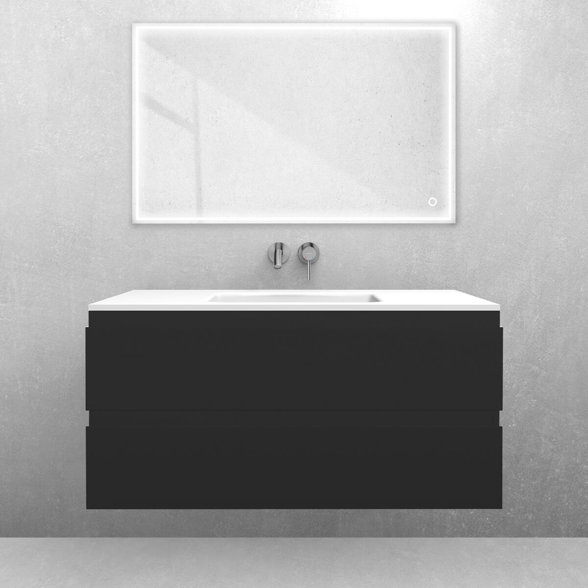 Set armoire Oltens Vernal 60002300, lavabo Oltens Kalla 40208900