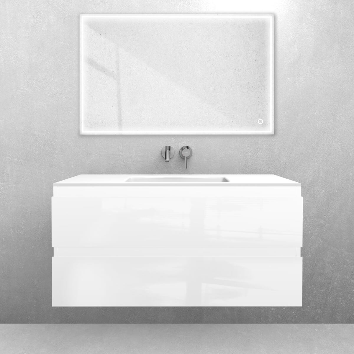 Set armoire Oltens Vernal 60004000, lavabo Oltens Kalla 40208900