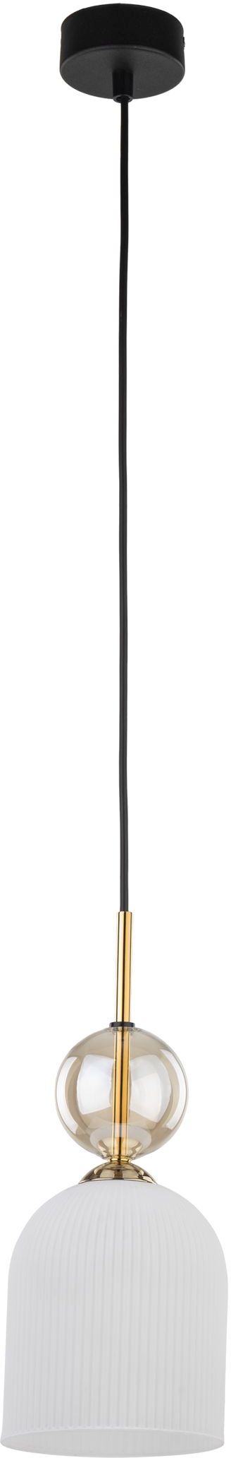 TK Lighting Sophia Cognac White lampe suspendue 1x10 W blanc-doré 11020