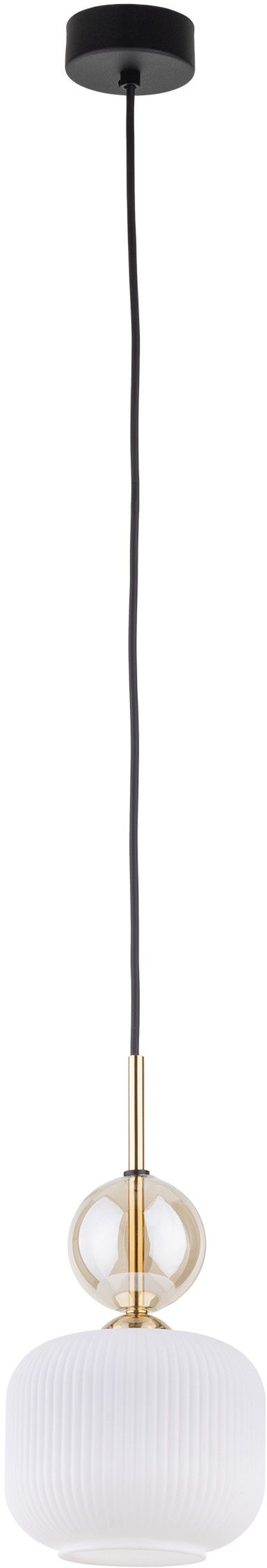 TK Lighting Sophia Cognac White lampe suspendue 1x10 W blanc-doré 11589