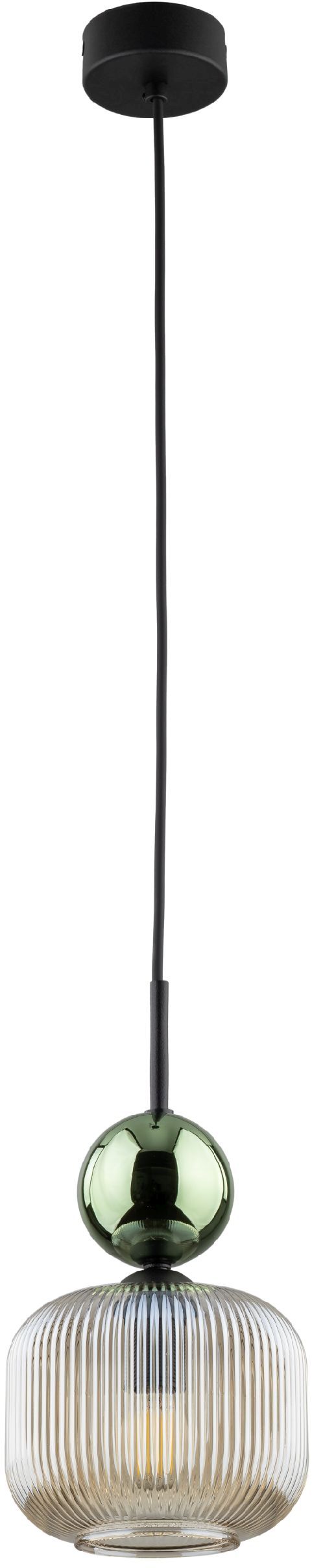 TK Lighting Sophia Green Cognac lampe suspendue 1x10 W vert-marron 11144