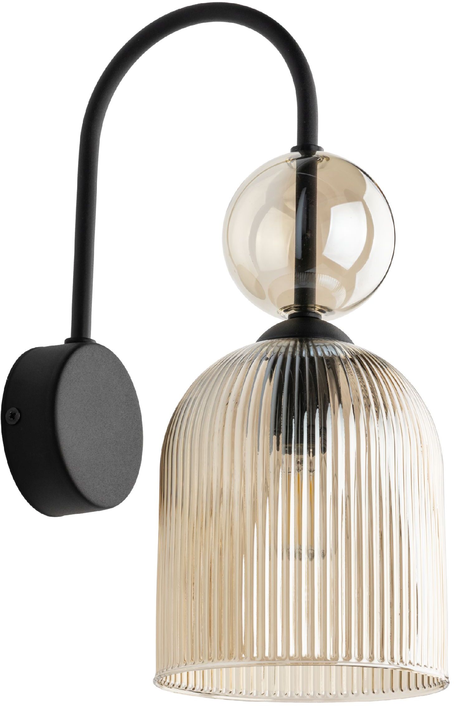 TK Lighting Sophia Cognac applique murale 1x10 W noir-marron 11140