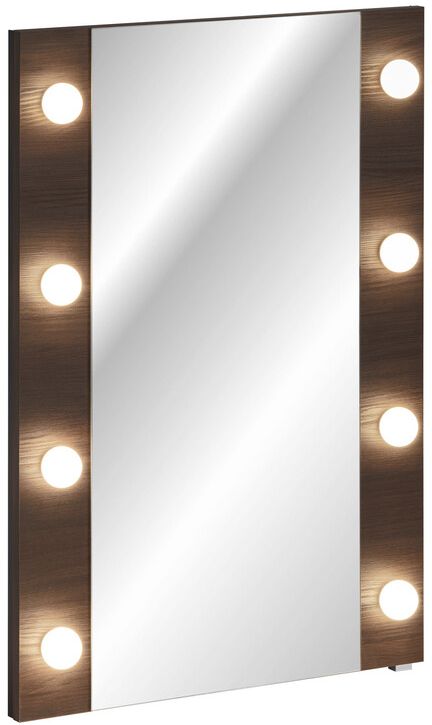 Comad Dorothy Ristretto miroir 60x85 cm rectangulaire avec éclairage bois DOROTHY RISTRETTO 84-60