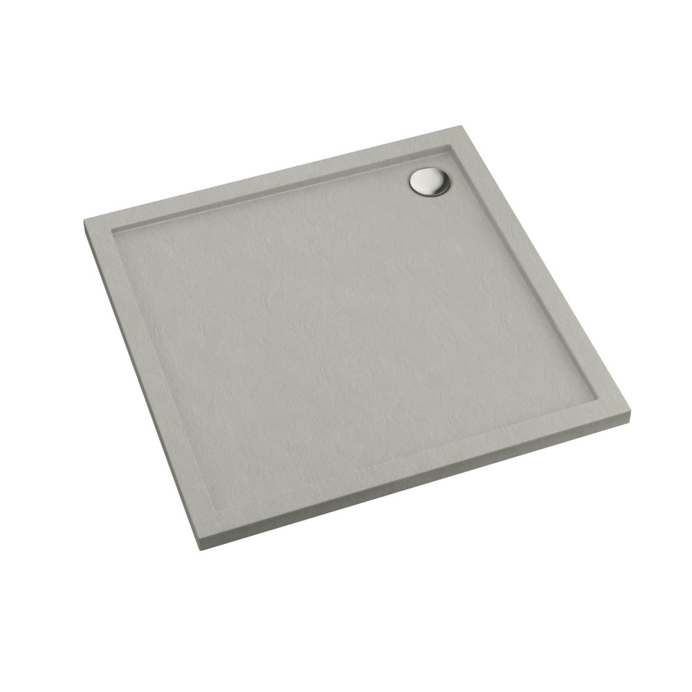 Schedline Sharper Cement Stone receveur de douche carré 80x80 cm ciment 3S.S1K-8080/CT/ST