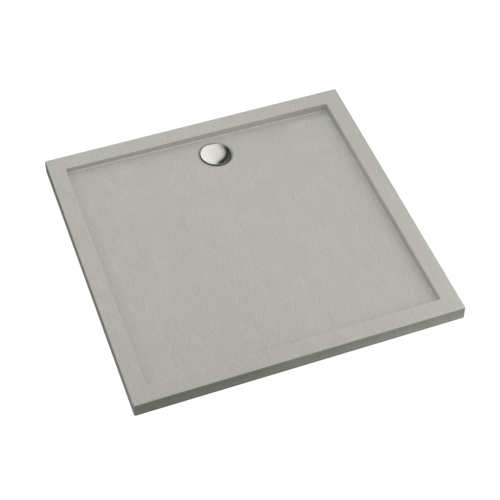 Schedline Sharper Cement Stone receveur de douche carré 80x80 cm ciment 3S.S2K-8080/CT/ST