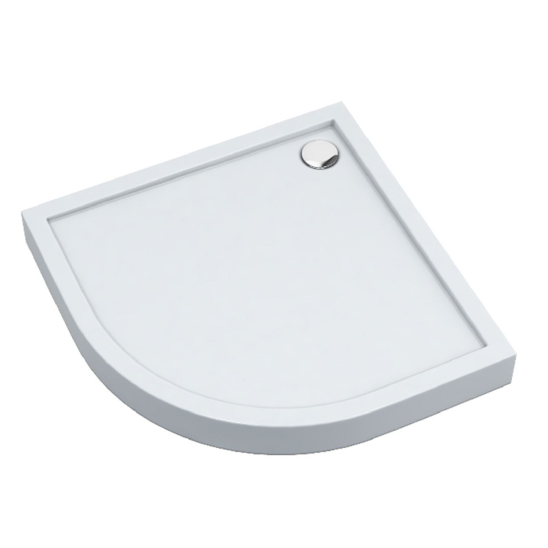 Schedline Cameron receveur de douche semi-circulaire 100x100 cm blanc 3ST.C1O-100100