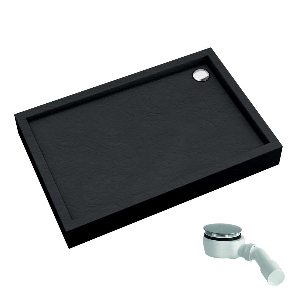 Schedline Favory Plus Black Mat receveur de douche rectangulaire 120x80 cm noir 3ST.F1P-80120/C/MG