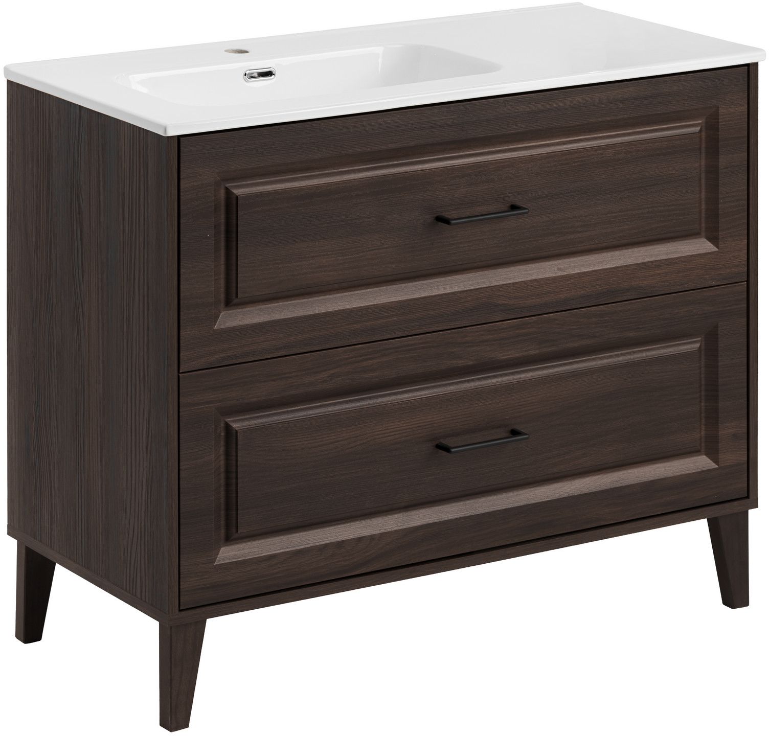 Set armoire Comad Dorothy Ristretto DOROTHY RISTRETTO 82-100-46-2S, lavabo Comad Go 2 GO 2 100CM L DP ( E-8095-100L )