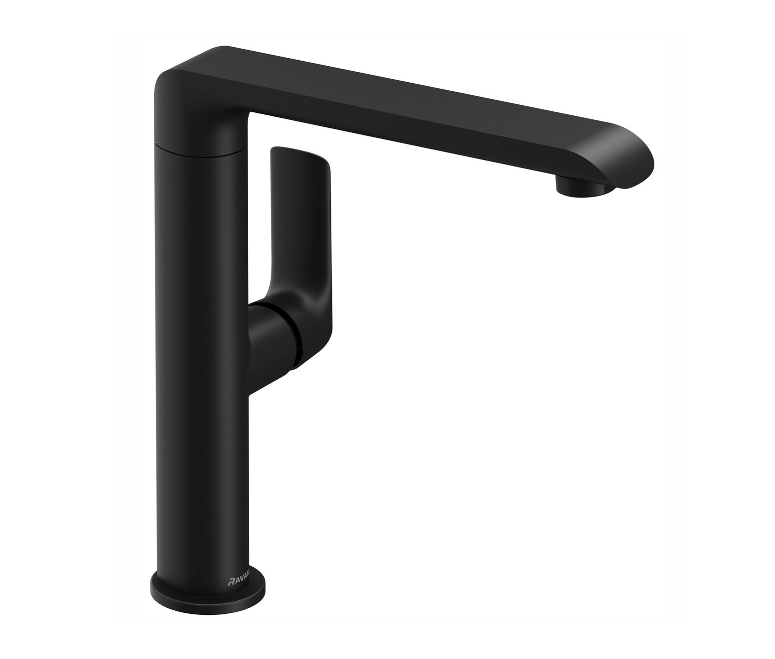 Ravak Flat mitigeur de lavabo sur pied noir X070174