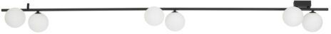 TK Lighting Imelo plafonnier 6x8 W blanc-noir 11479