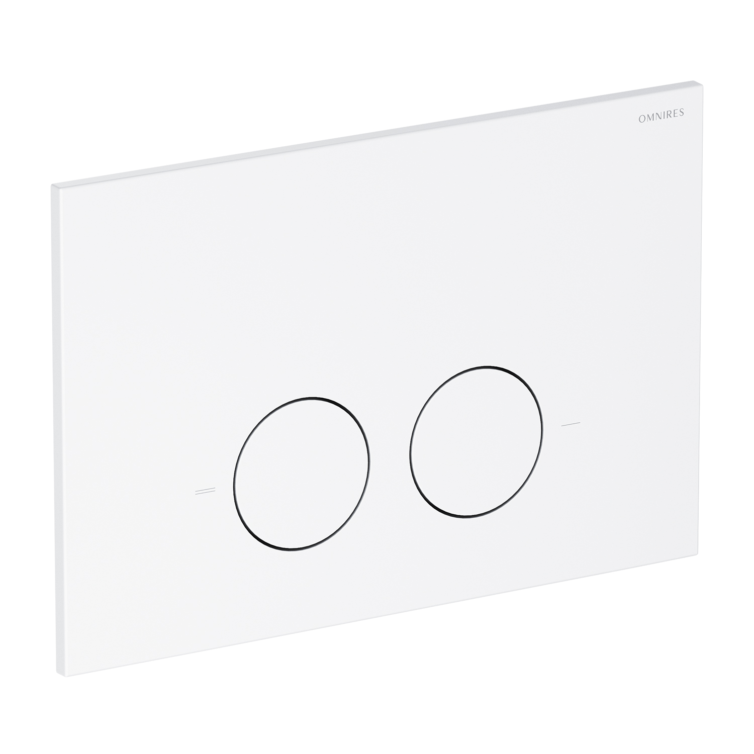 Omnires Minimal bouton de chasse d'eau pour WC blanc MPS1WM