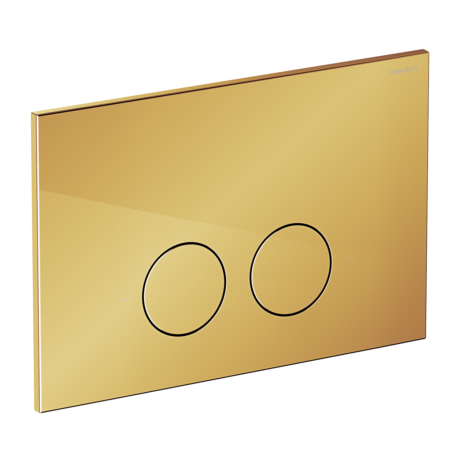 Omnires Minimal bouton de chasse d'eau pour WC doré MPS1GL
