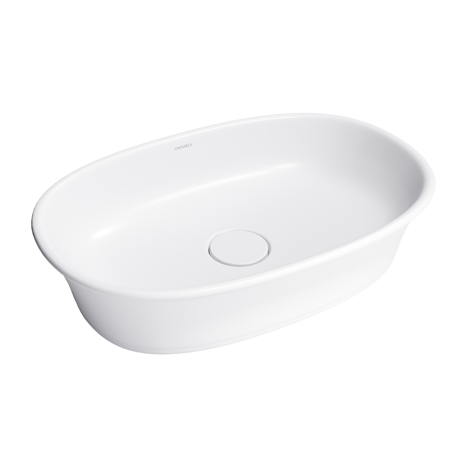 Omnires Classica M+ lavabo 61x40 cm ovale à poser blanc mat CLASSICAUNBM