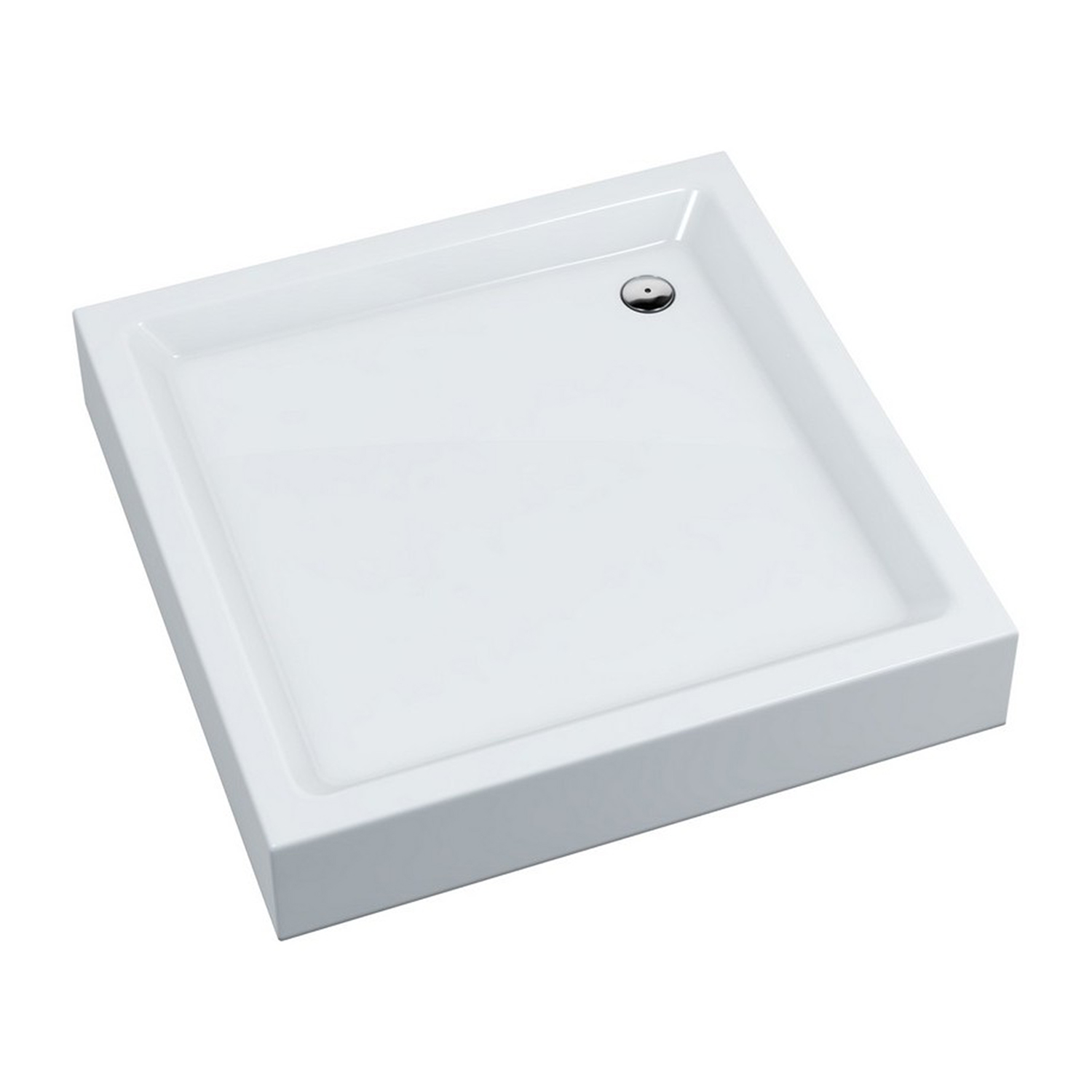 Omnires Invest Project receveur de douche carré 80x80 cm blanc INVESTPROJECT80KBP