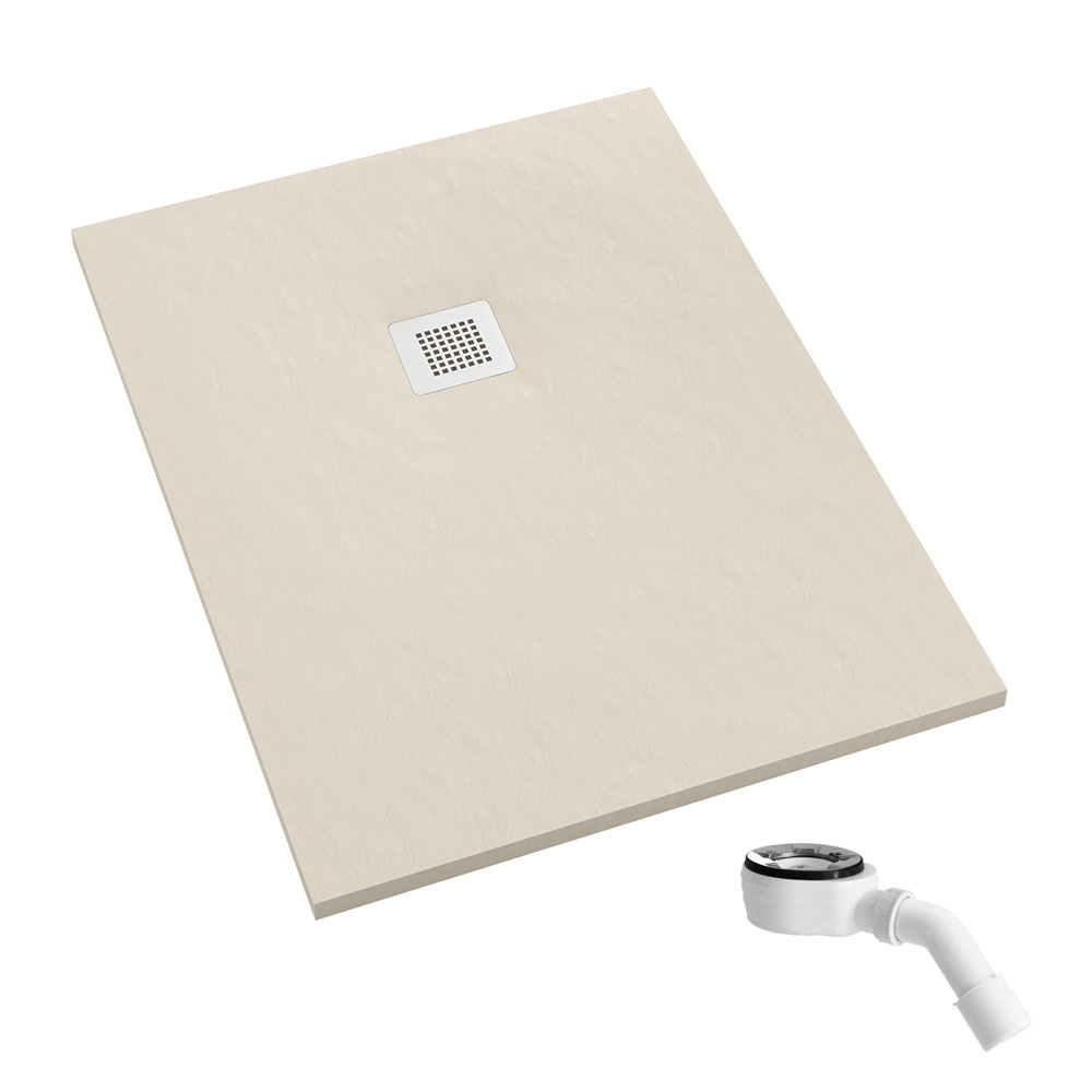 Schedpol Kalait Cashmere Stone receveur de douche rectangulaire 120x80 cm beige 3.3108/PK/ST-M2