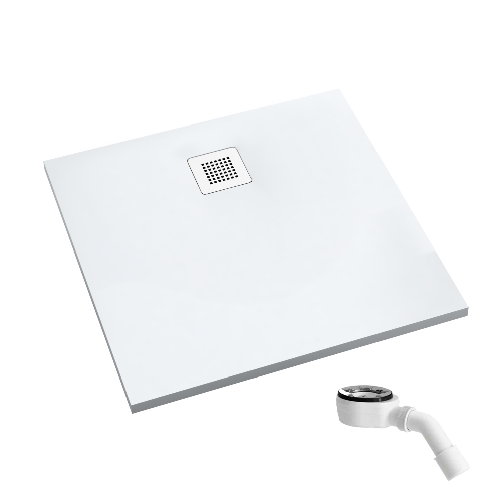 Schedpol Kalait Smooth White receveur de douche carré 90x90 cm blanc 3.3201-M2