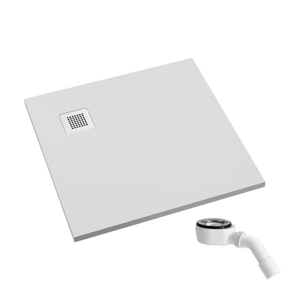 Schedpol Kalait Smooth White receveur de douche carré 90x90 cm blanc 3.3101-M2