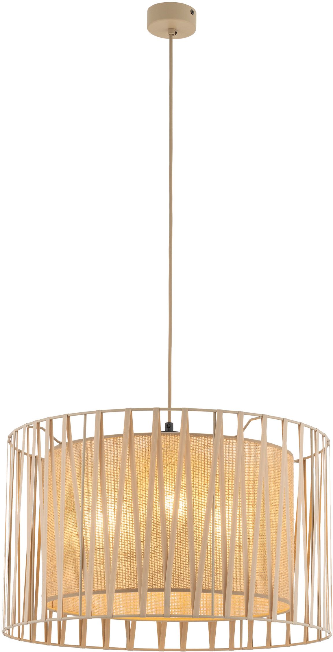 TK Lighting Harmony lampe suspendue 3x15 W sable 11461