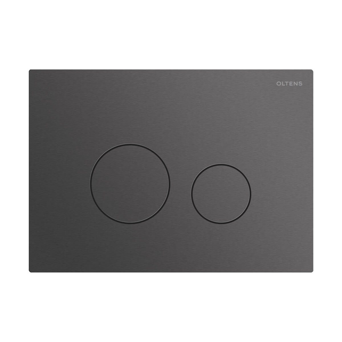 Oltens Lule SteelCore bouton de chasse d'eau pour WC graphite 57001400