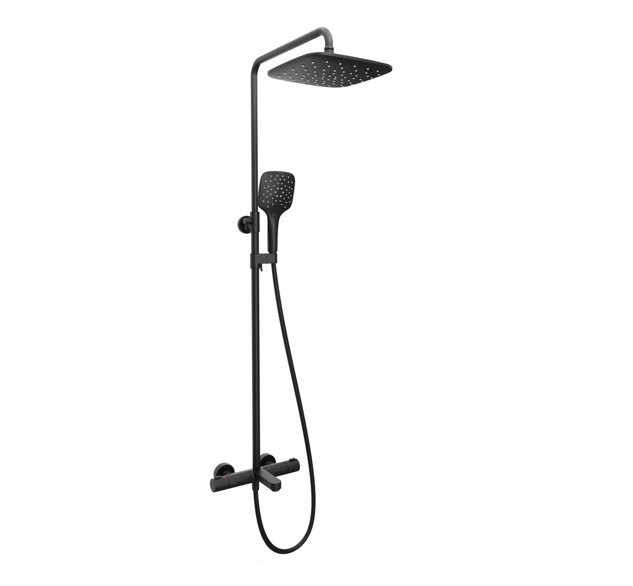 Ravak Termo 300 ensemble de douche mural avec thermostat oui noir X070444