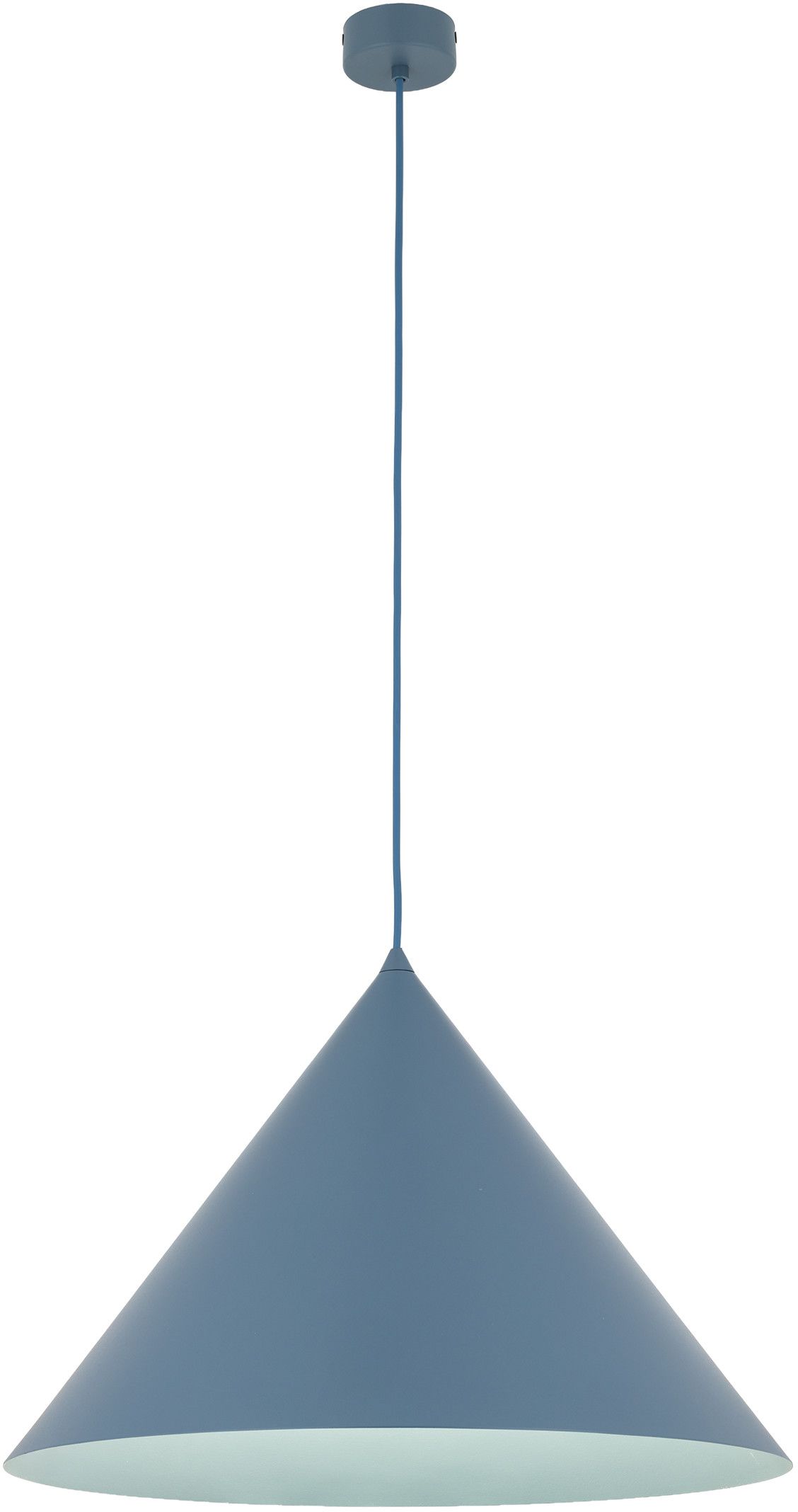 TK Lighting Cono lampe suspendue 1x15 W bleu 11416