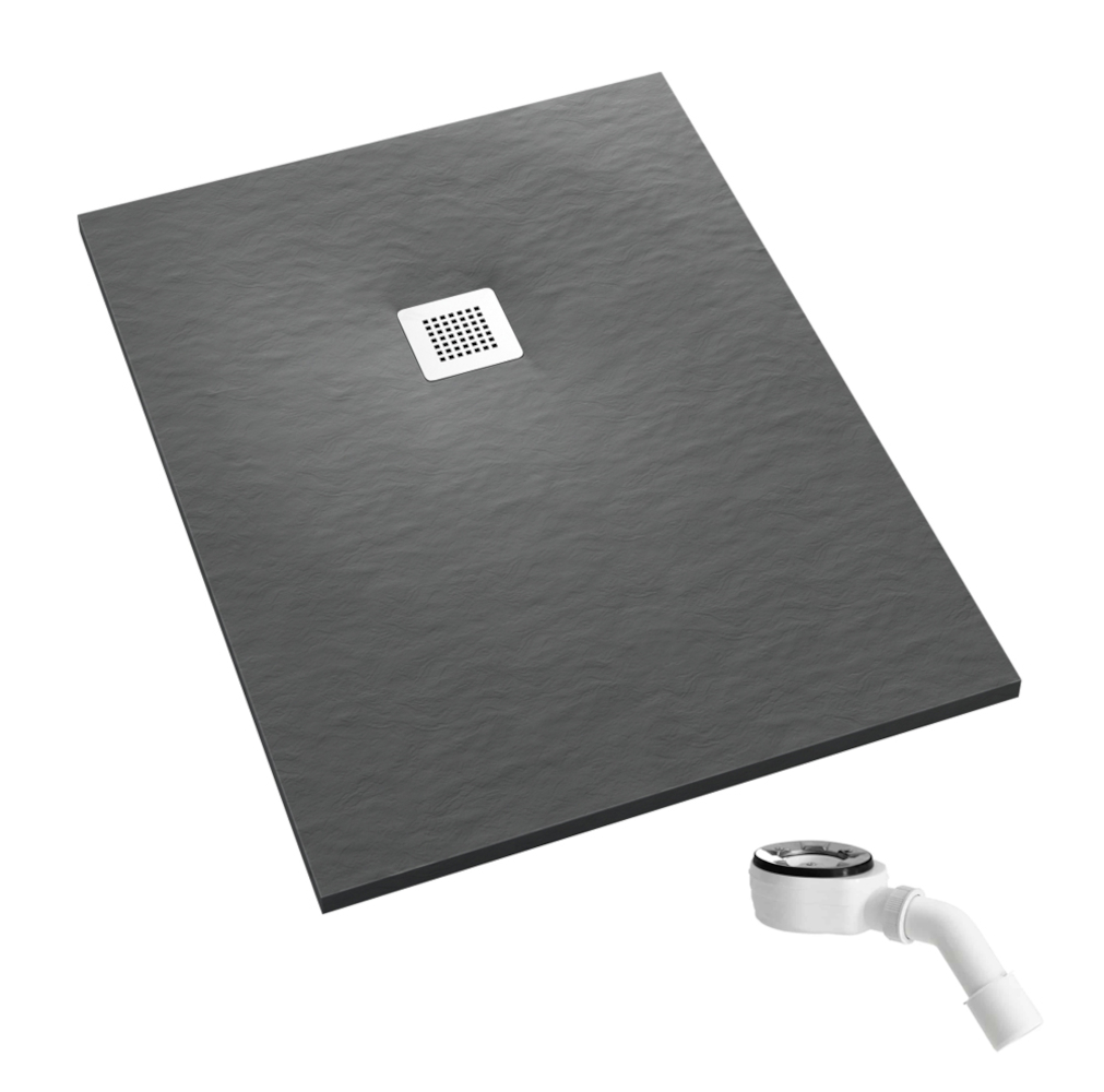 Schedpol Kalait Grey Stone receveur de douche rectangulaire 120x80 cm gris 3.3108/S/ST-M2
