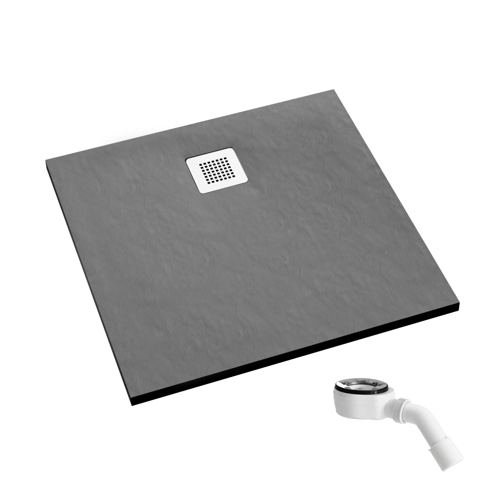 Schedpol Kalait Grey Stone receveur de douche carré 80x80 cm gris 3.3200/S/ST-M2
