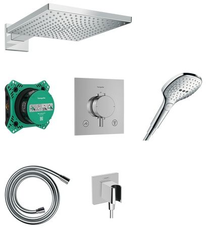 Hansgrohe Raindance E ensemble de douche encastré avec thermostat oui chrome 24623000