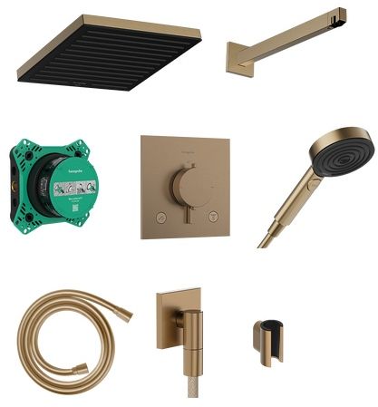Hansgrohe Pulsify E ensemble de douche encastré avec thermostat oui || 24625140