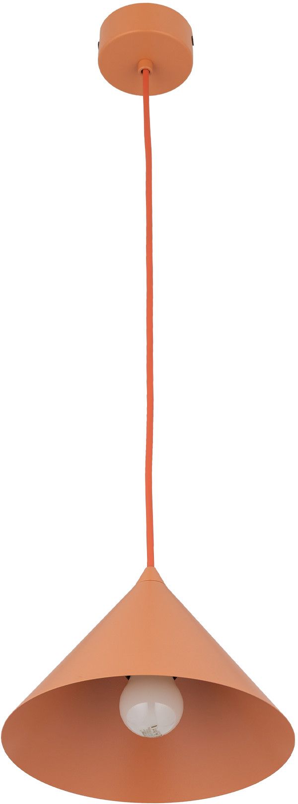 TK Lighting Cono lampe suspendue 1x15 W saumon 11383
