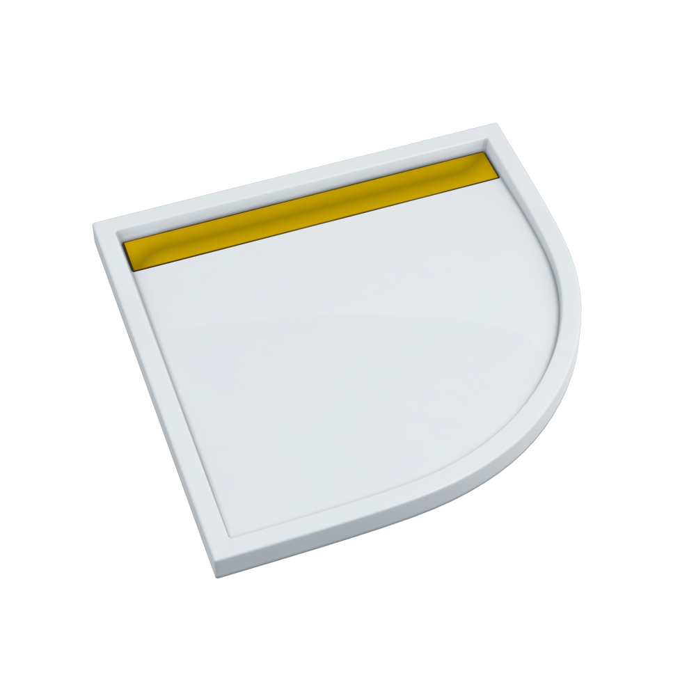 Schedpol Ajax G&W receveur de douche semi-circulaire 90x90 cm blanc 3.4227-M/Z/G
