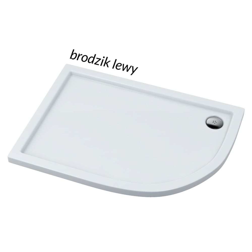 Schedpol Caspar receveur de douche semi-circulaire 100x80 cm blanc 3.271