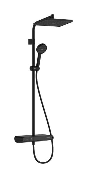 Hansgrohe Activera Q ensemble de douche mural avec thermostat oui noir 28649670