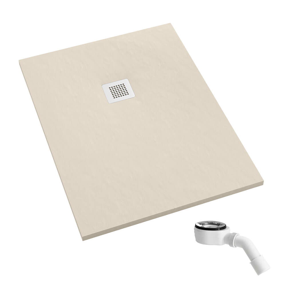 Schedpol Kalait Cashmere Stone receveur de douche rectangulaire 130x100 cm beige 3.3126/PK/ST-M2