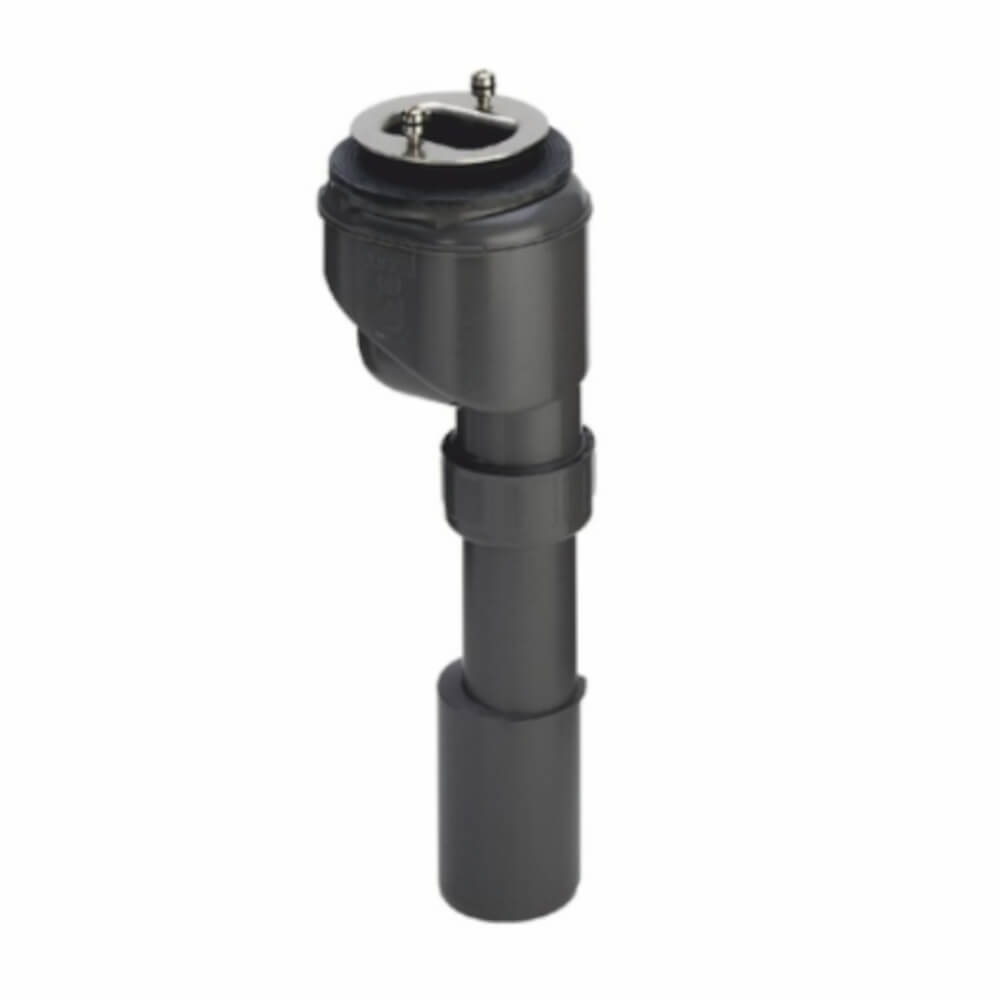 Schedpol siphon pour évacuation linéaire cm noir 9.111