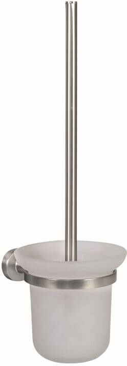 BISK Go brosse wc à visser nickel 08630