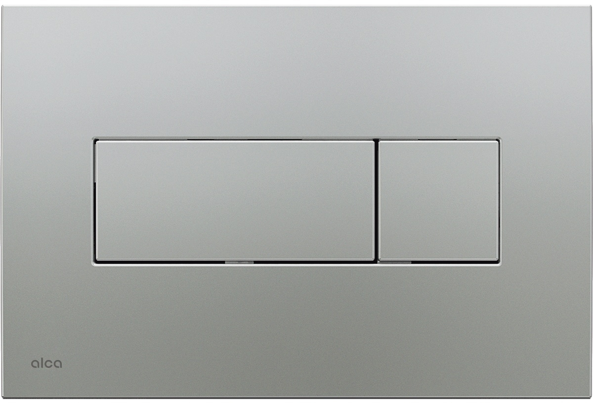 Alca bouton de chasse d'eau pour WC chrome mat M372
