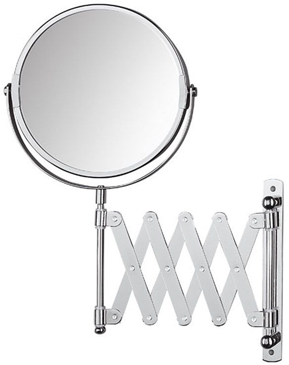 BISK Niagara miroir cosmétique 17.5x30 cm circulaire chrome 00043
