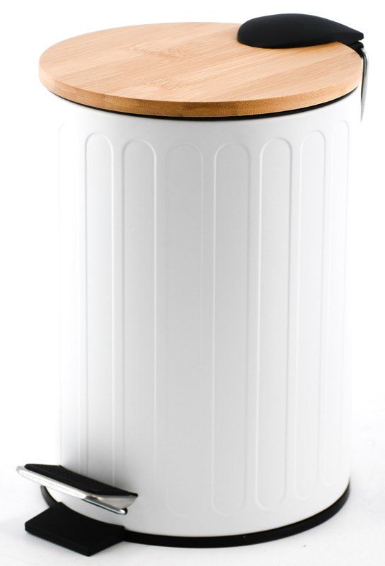 BISK Rado poubelle 3 l blanc 08422