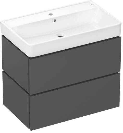 Hansgrohe Xilesa E lavabo avec meuble 80 cm grise 54397760
